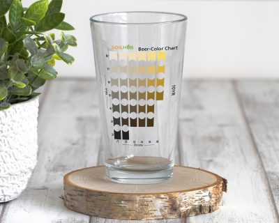 Beer Color Chart Pint Glass