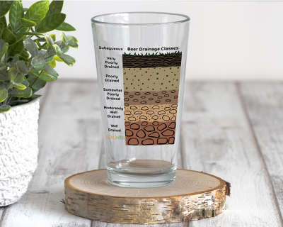 Beer Drainage Class Pint Glass